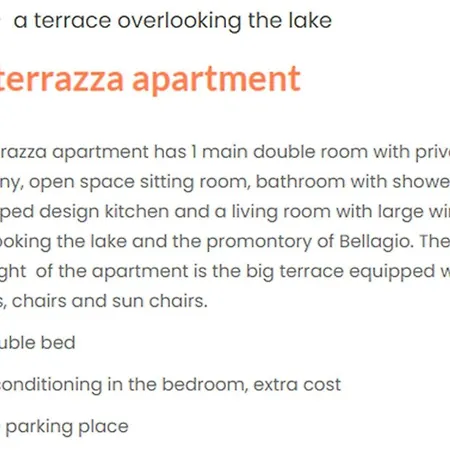 아파트 Villa Rosa Terrazza With Lake View *
