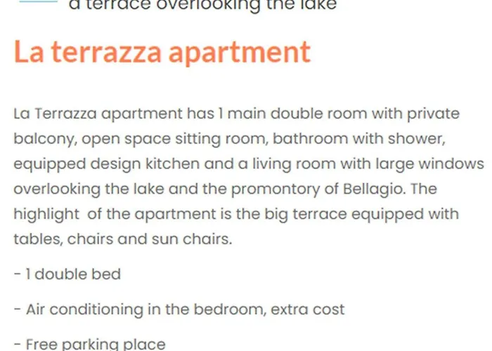 Appartement Miralago Rosa Terrazza *